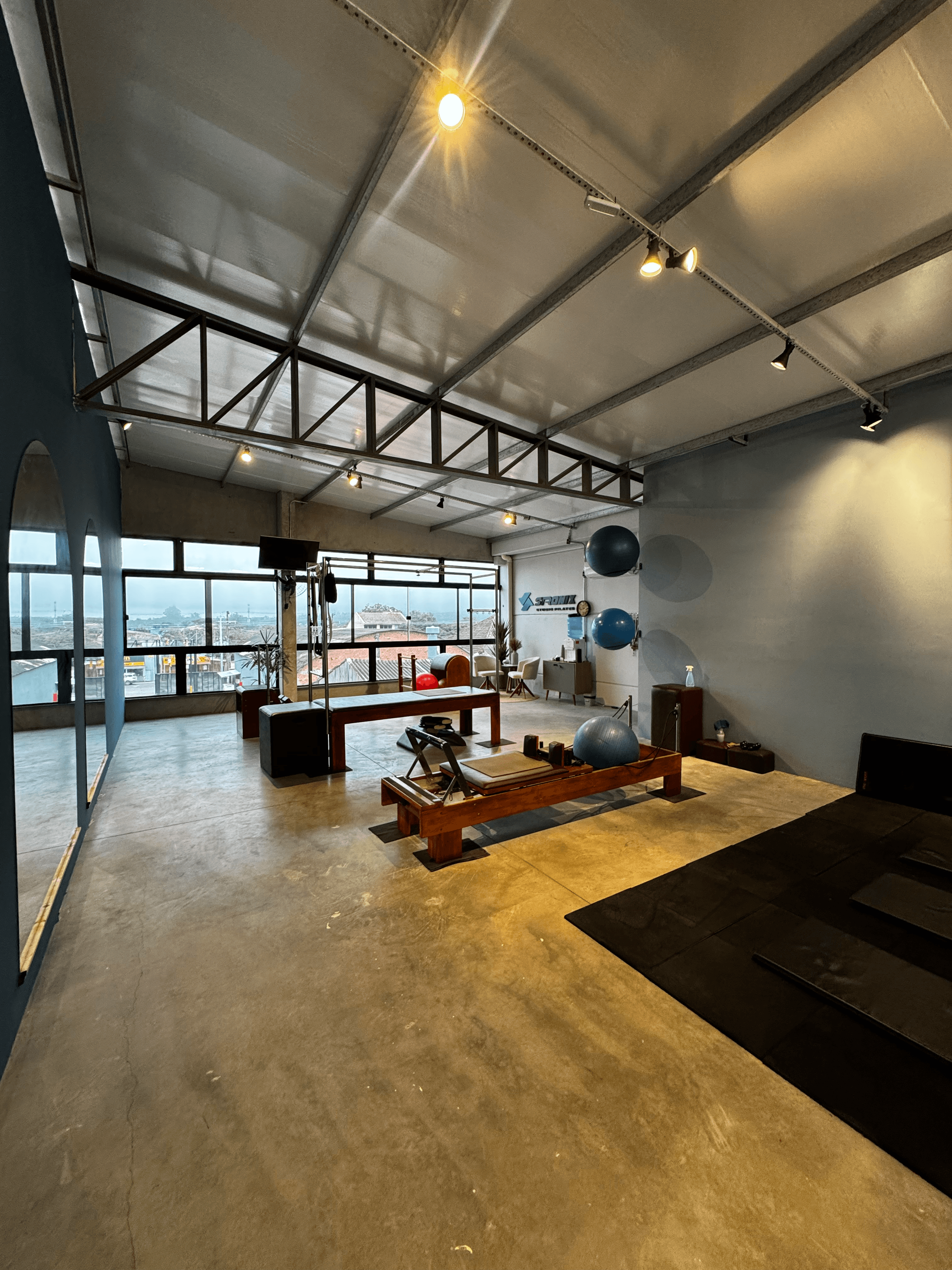 Sala de treino e equipamentos