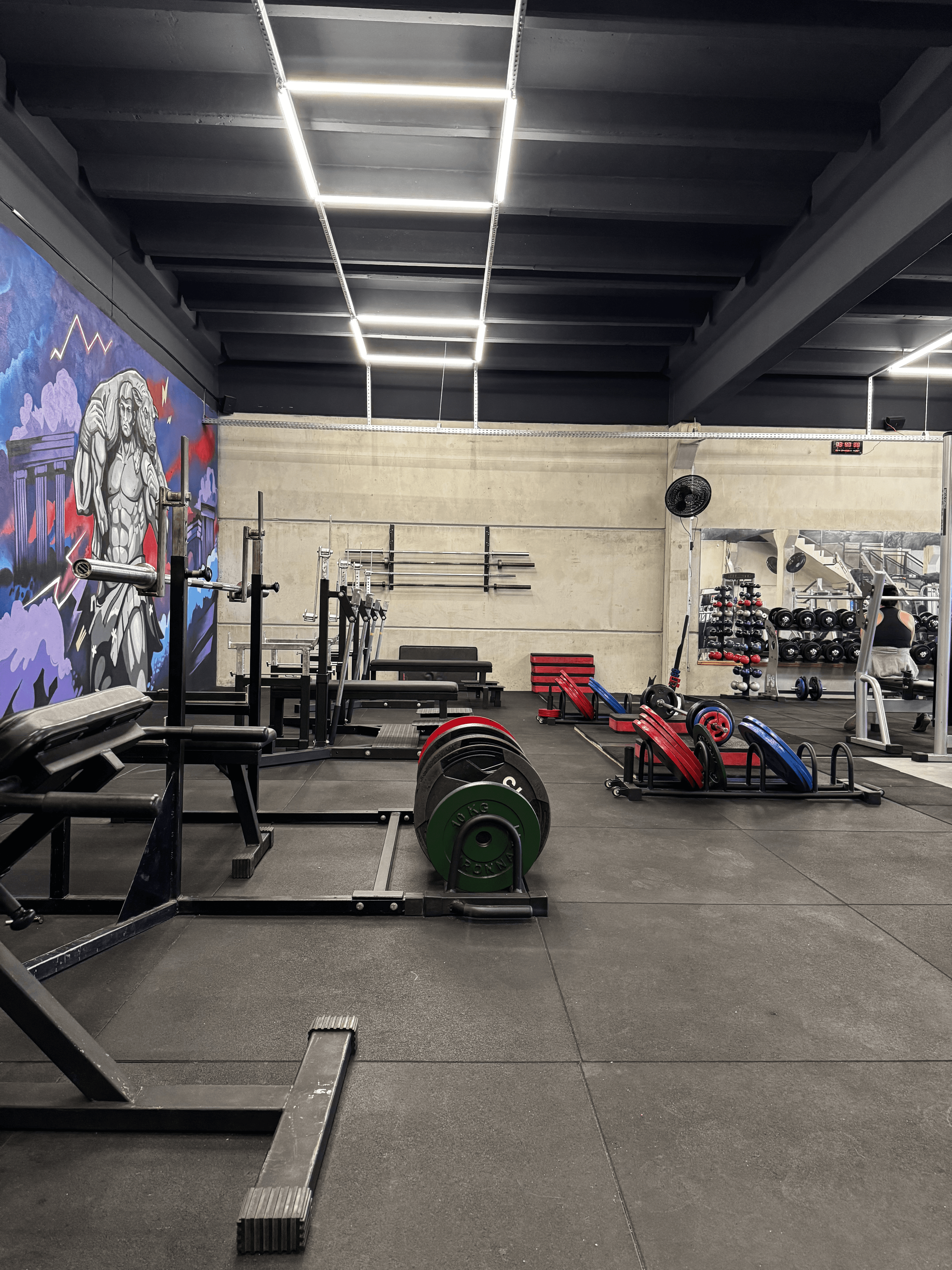 Vista interna da Stronix Academia